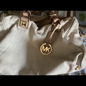 Michael Kors cream colored purse